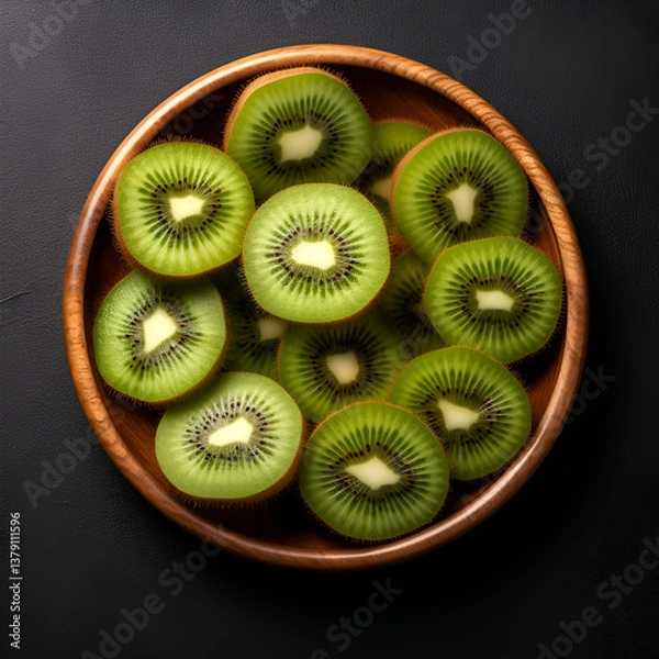 Obraz kiwi fruit on a plate