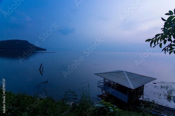 Obraz Lighthouse with Sunset