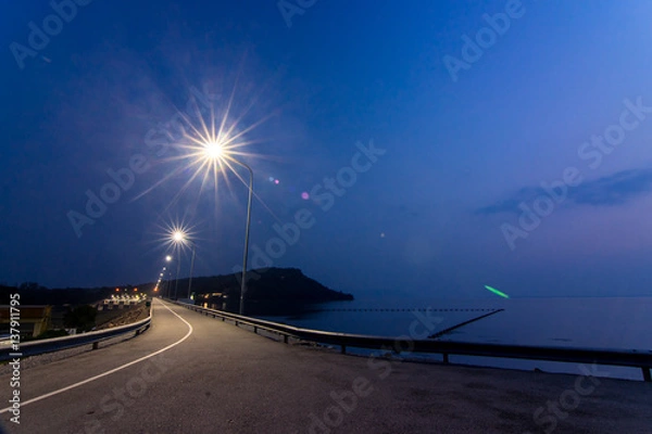 Obraz Highway Roadside on Night