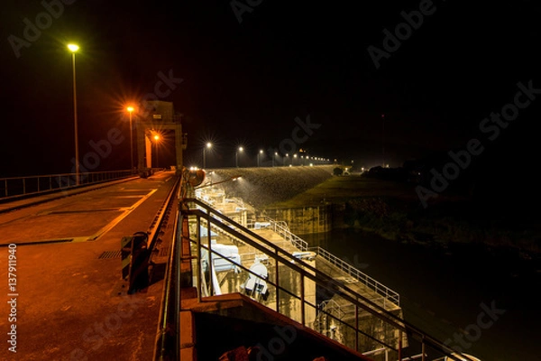 Obraz Highway Roadside on Night