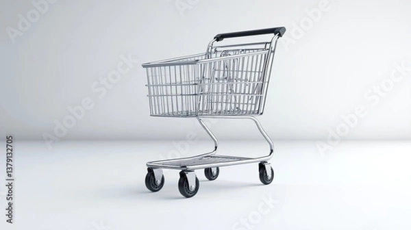 Obraz Explore the Innovative Design and Practical Features of a Modern Shopping Cart Revolutionizing the Way You Experience Convenience and Efficiency in Retail Environments