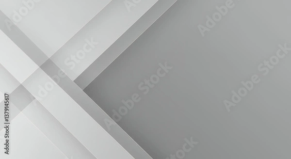 Fototapeta Modern Gray Layers: Abstract Background with Geometric Lines & Clean Design for Wallpapers, Presentations & Digital Art Projects