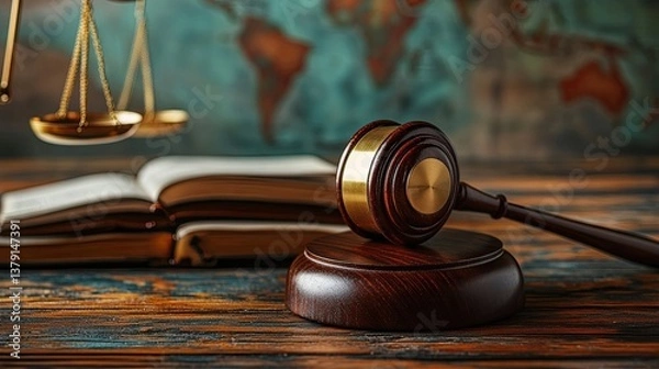 Fototapeta Global business compliance featuring regulatory adherence, international legal standards, and ethical business practices designed to ensure businesses operate within legal frameworks worldwide.