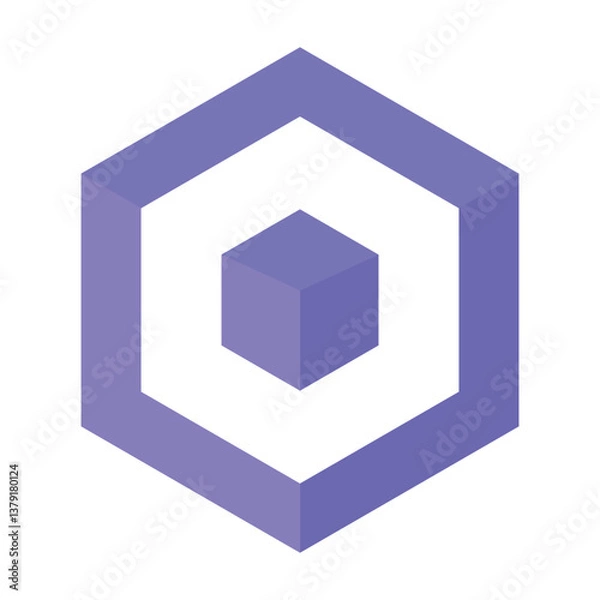 Obraz 3D Cube, Illustration design