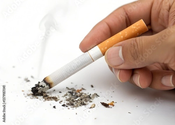 Fototapeta quit cigarette guide, how to quit smoking tips, smoking cessation advice, quitting cigarette journey, stop smoking solutions