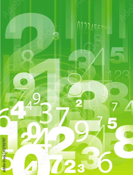 Fototapeta Chiffres