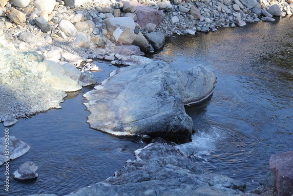 Obraz Image of rocks along the Daecheongcheon River Trail