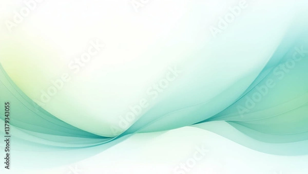 Fototapeta Minimalist Abstract Wallpaper Design: Clean Energy Stocks & Renewable Asset Performance - Dynamic Green Market Trends & Sustainable Investment Opportunities in a Cute Vector Style