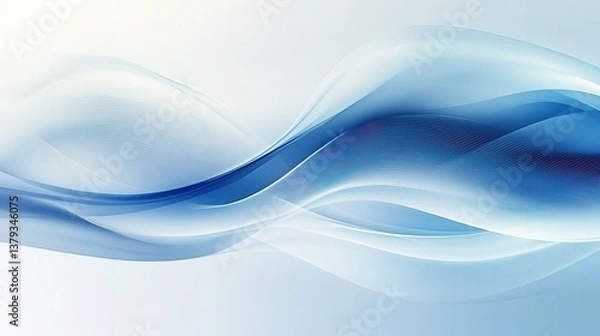 Fototapeta Abstract Blue Wave Background Design