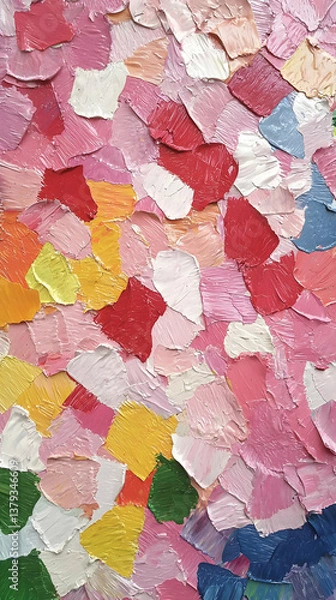 Fototapeta Abstract Colorful Irregular Shapes Texture Background