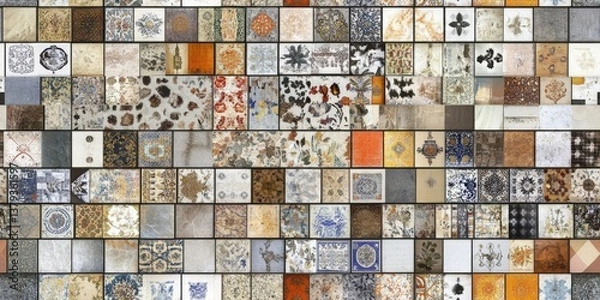 Obraz Decorative Tiles Patterned Wall Mosaic tile pattern