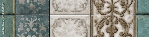 Obraz Decorative Tiles Patterned Wall tile pattern