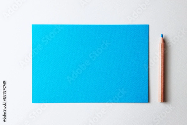 Fototapeta 紙と鉛筆_背景テンプレート