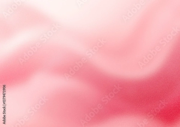 Fototapeta Abstract pink background with gentle waves and gradients creates calming and soothing visual effect. with a subtle grainy texture. Noise grain mesh.