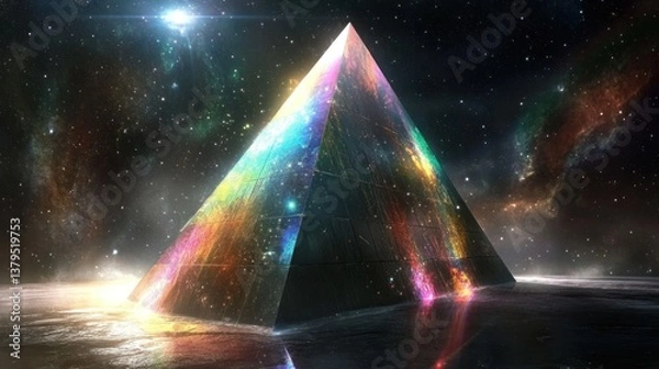 Obraz Cosmic Pyramid: A Celestial Enigma
