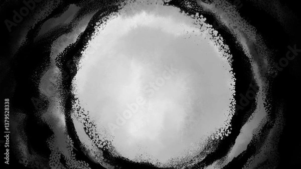 Obraz もやもやしたダークな暗雲の不吉なホラー漫画風透過背景