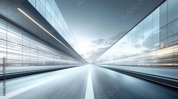 Obraz Modern Architectural Highway Perspective