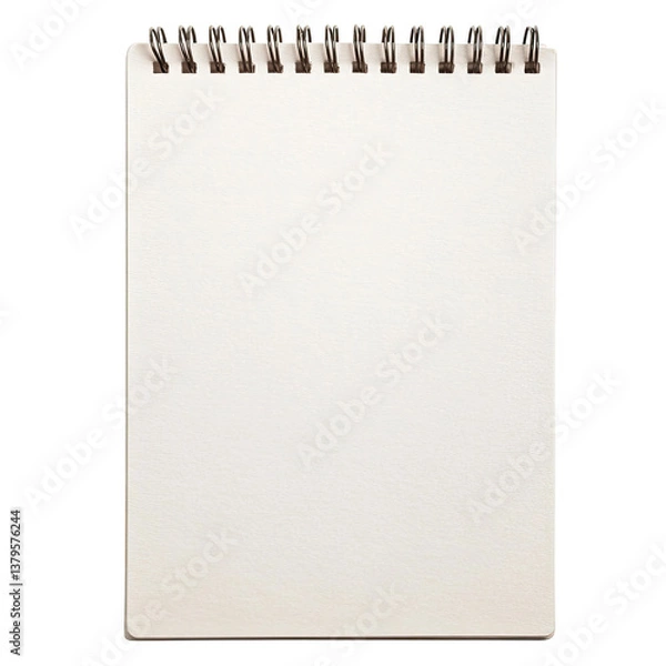 Fototapeta Isolated Blank Notepad on transparent background