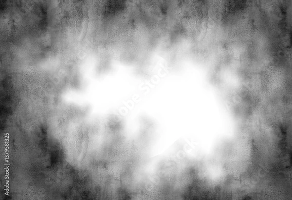 Fototapeta Abstract grunge black and white distressed texture background, Isolated on transparent background, PNG	
