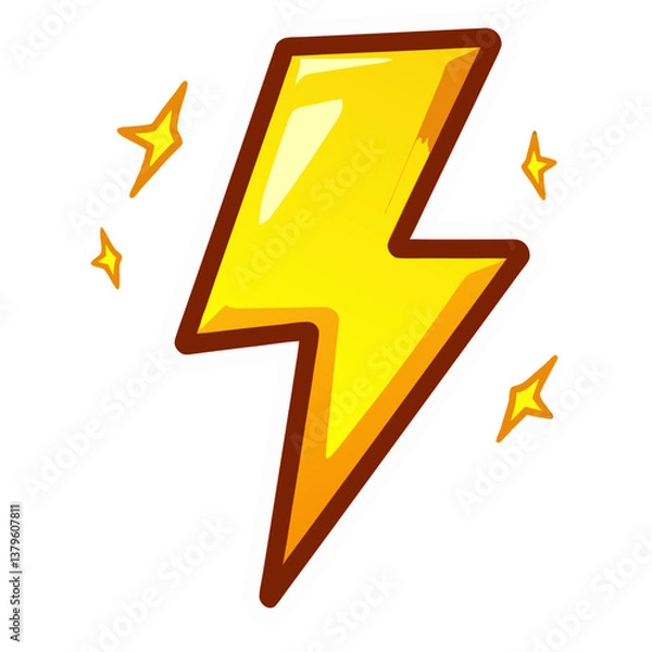 Fototapeta lightning icon vector illustration