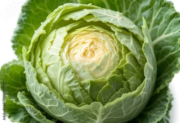 Obraz Fresh cabbage just harvested from the plantation.