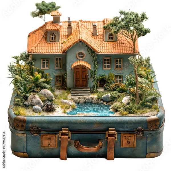 Obraz Staycation png home vacation png relaxing staycation png vacation at home png holiday at home png staycation concept png transparent background image