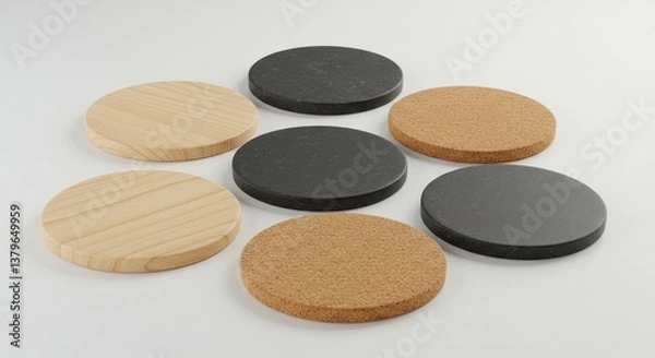 Fototapeta Blank coasters