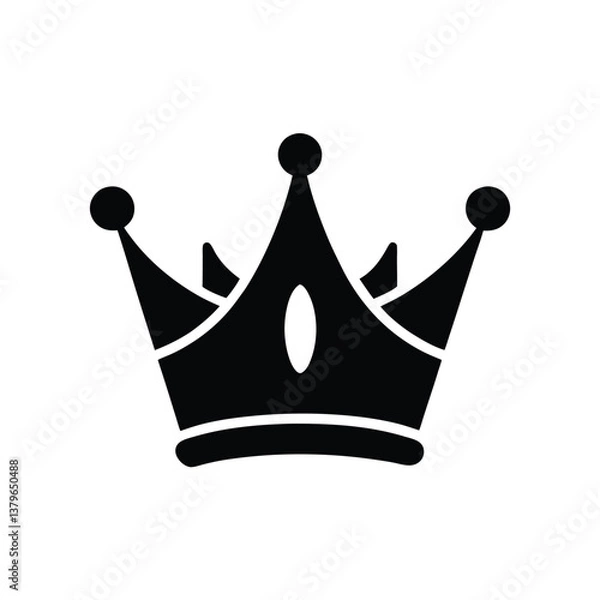 Fototapeta crown icon vector illustration
