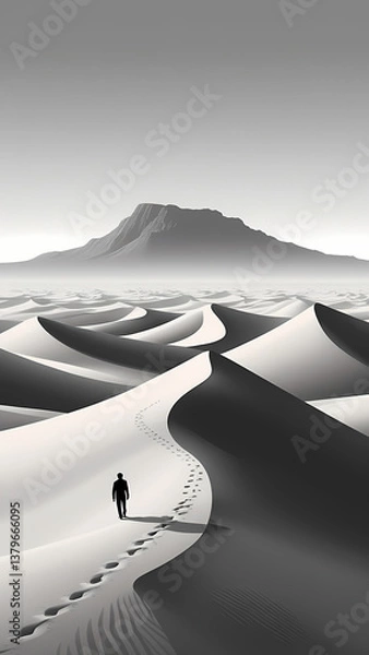 Obraz dessert landscape