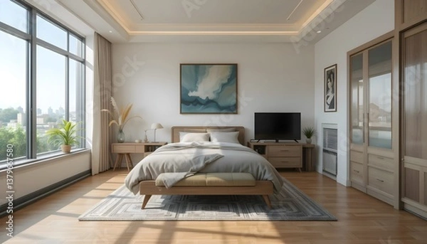 Obraz modern bedroom interior