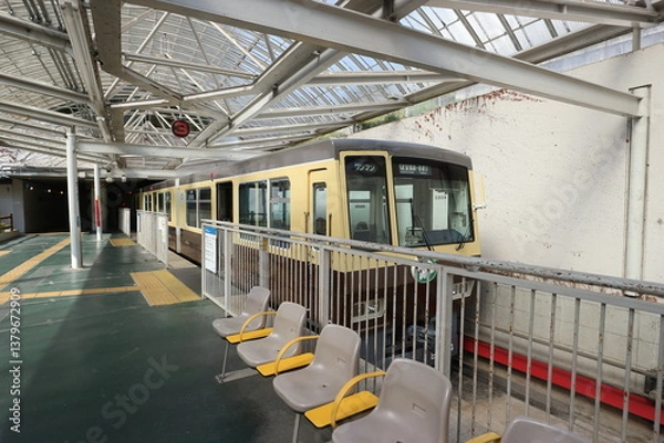 Obraz 西武山口線　多摩湖駅