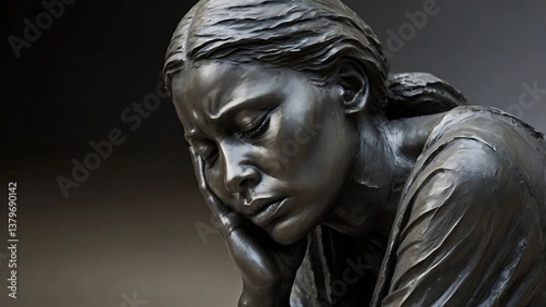 Obraz statue of jesus christ