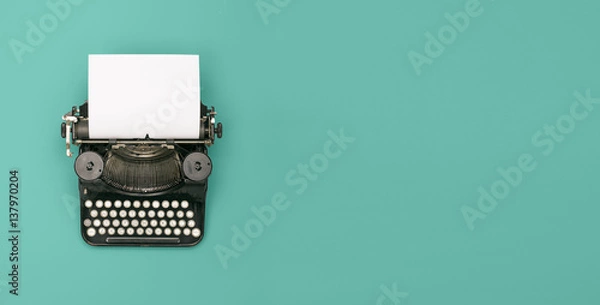 Fototapeta vintage typewriter header