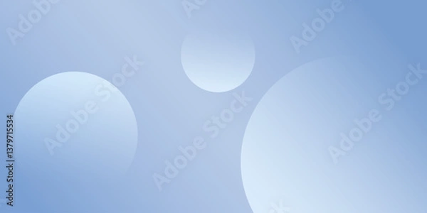 Obraz Modern blue background with circle elements. Digital technology concept. Vector illustration.