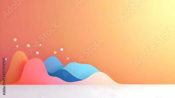 Fototapeta Abstract Data Analysis Visual for Finance Strategy and Audit Needs