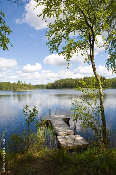 Fototapeta summer lake