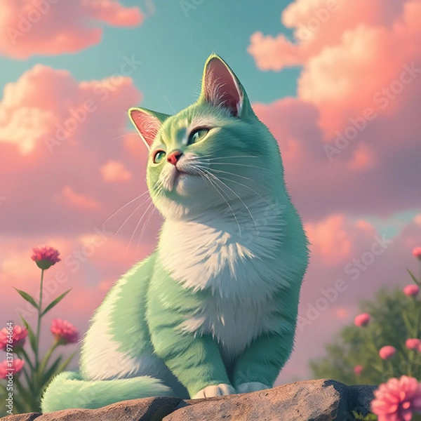 Obraz Cat cute nature