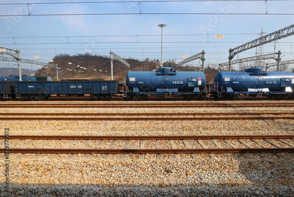 Obraz 韓国の貨物列車