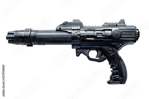 Fototapeta Clear View of Foam Blaster Isolated On Transparent Background