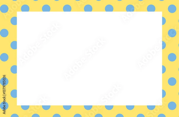 Fototapeta ポップなドット背景のメッセージカード