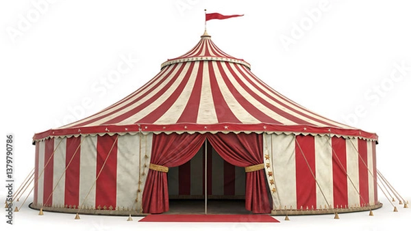 Obraz circus tent isolated on white