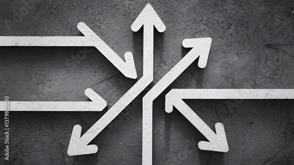 Fototapeta Vectors and arrows