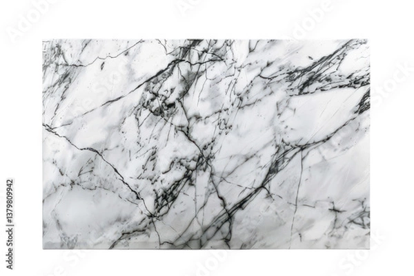 Fototapeta Stylish Marble Surface Isolated On Transparent Background