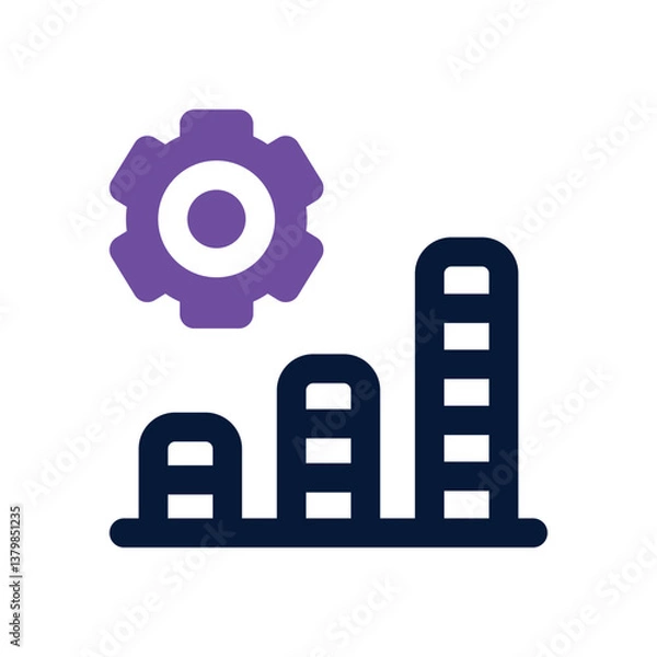 Fototapeta maintenance dual tone icon. Sleek and modern vector icon for websites, mobile apps, marketing materials, and corporate design. Fully scalable and ready to use.