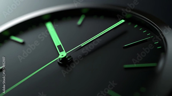 Fototapeta clock, time, hour, watch, minute, business, wall, second, object, hand, dial, number, timer, face, deadline, concept, circle, black, day, vector, hours, illustration, work, minutes, symbol