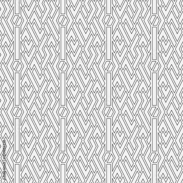 Fototapeta Abstract geometric seamless pattern.