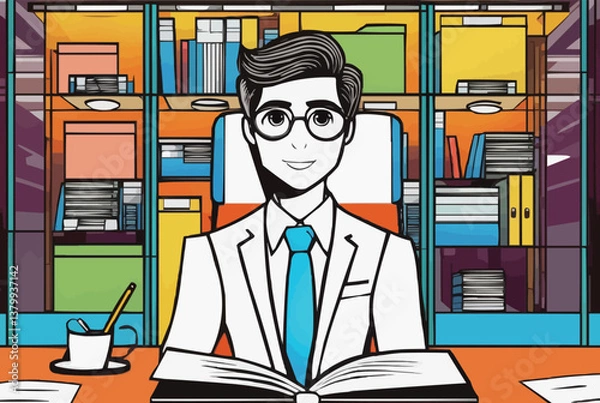 Fototapeta Support assistant giving support online 