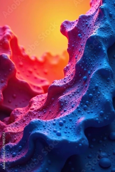 Obraz Colorful fluid background with dynamic textured geometric elements in modern gradient light vector illustration,  illustration,  dynamic