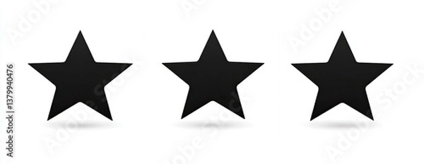 Obraz Three Black Stars (6)