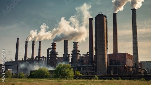 Obraz smoke from a factory